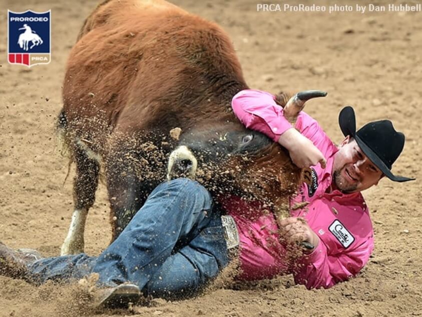 Steer wrestler Tanner Brunner